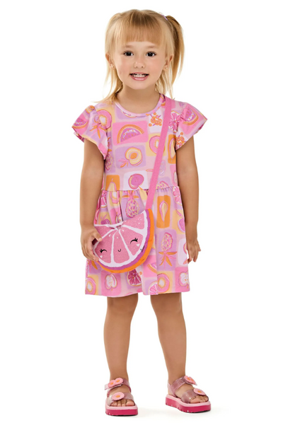 Vestido Frutas Con Bolso Elian