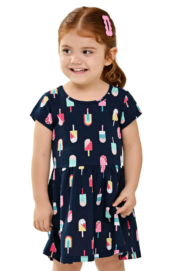 Vestido Helados Elian Azul