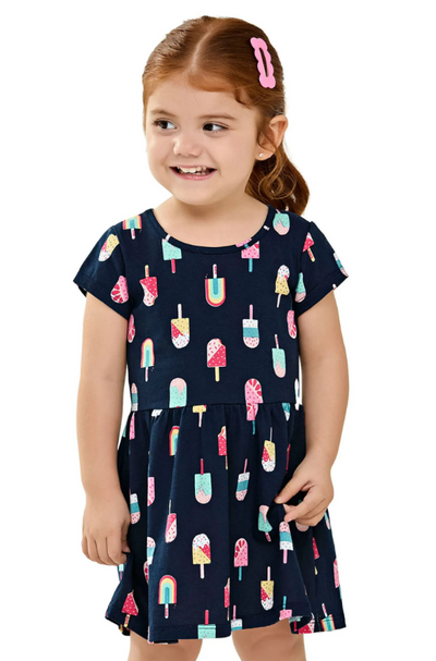 Vestido Helados Elian Azul