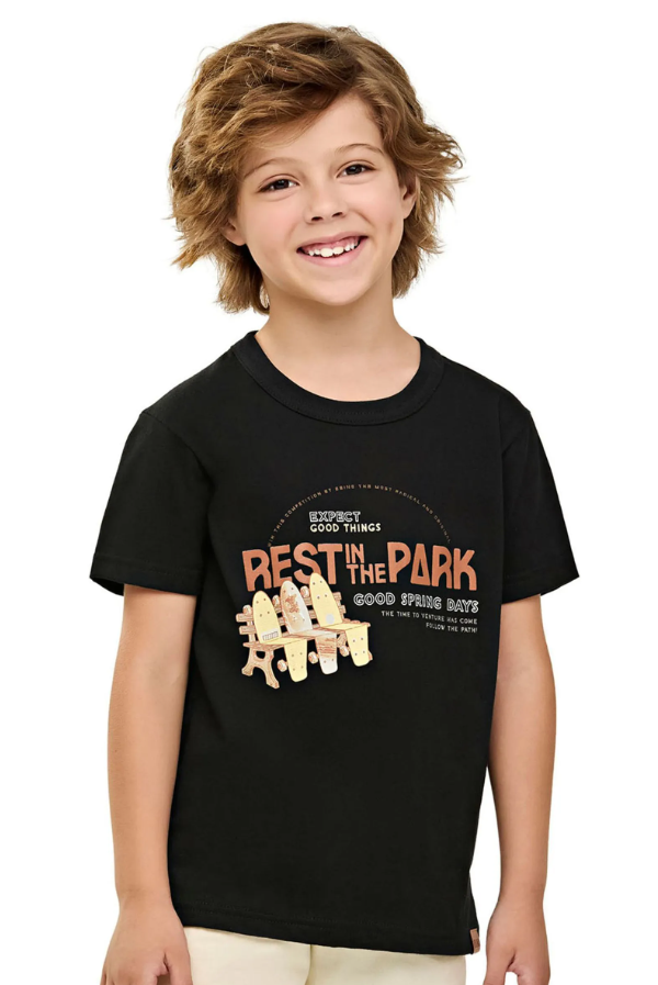 Remera Park Masculina Preto