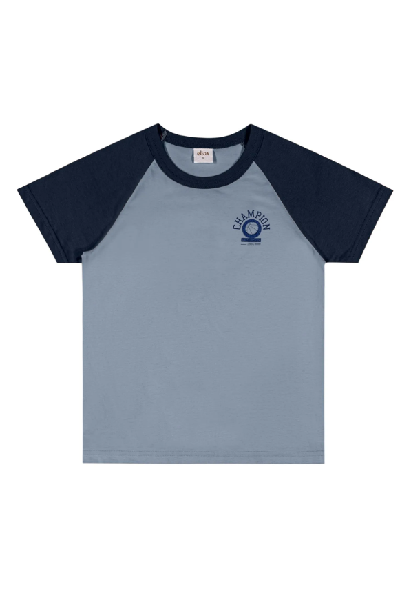 Remera Masculina Champion Azul