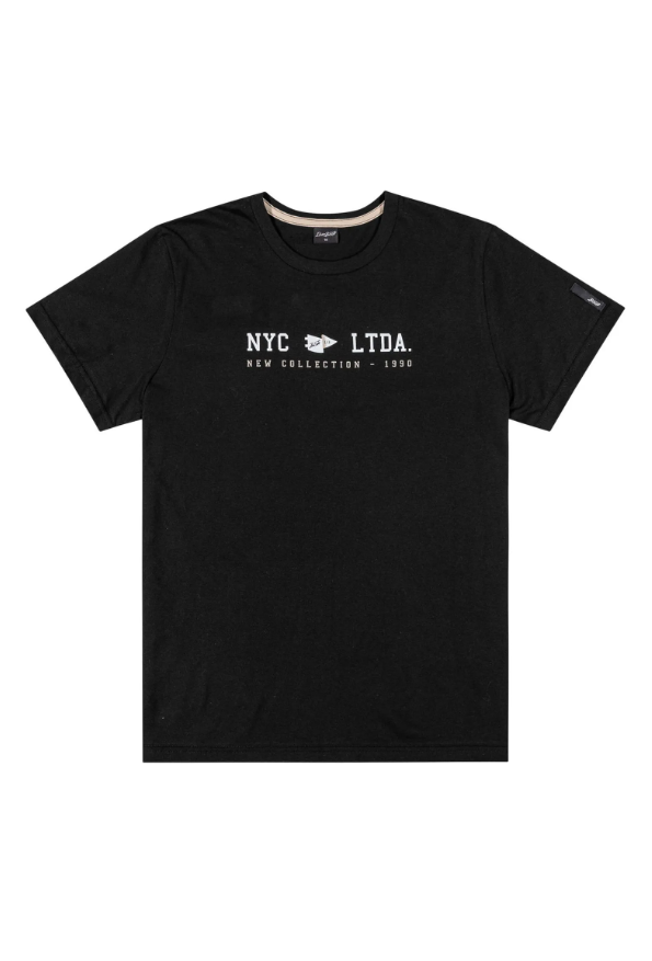 Remera NYC Elian Preto