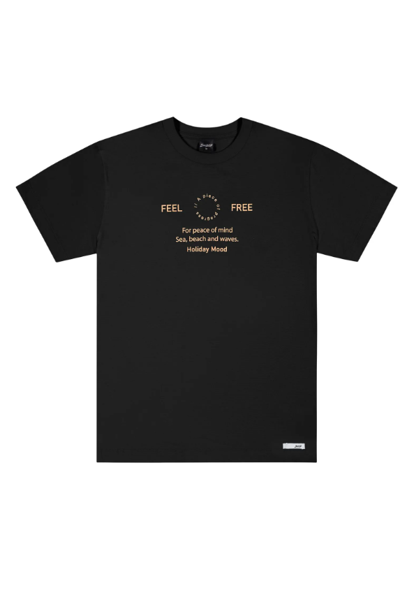Remera Feel Free Preto Elian