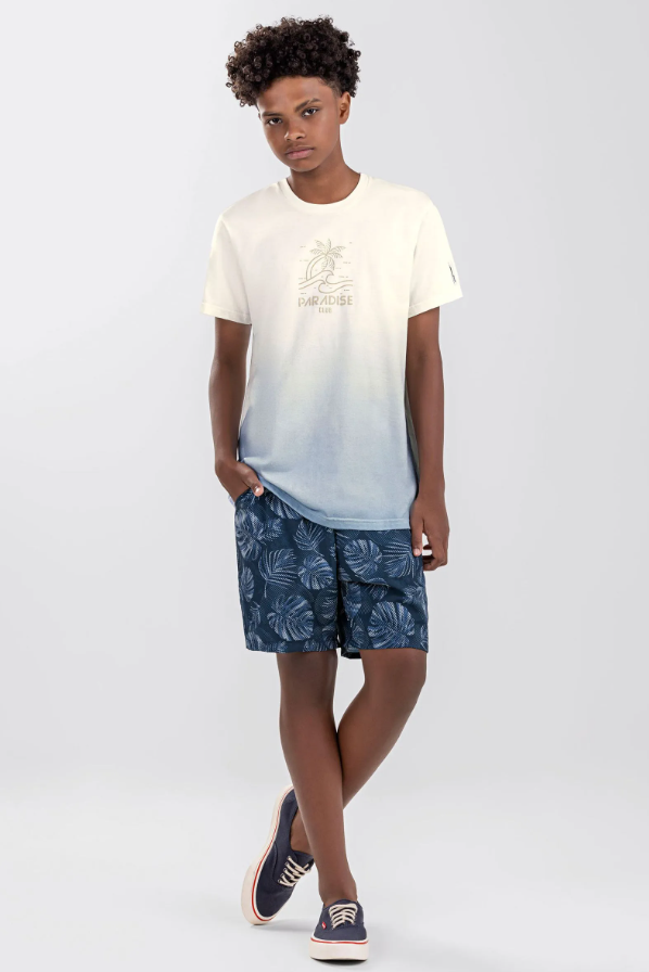 Bermuda Juvenil Estampada Elian