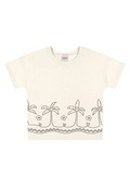 Remera Palmeras Blanca