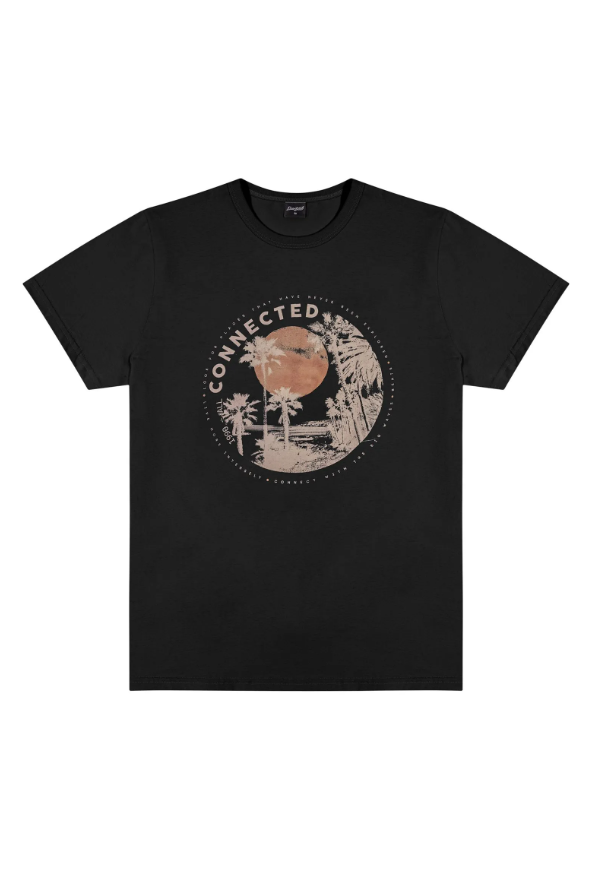 Remera Connected Juvenil Elian Preto