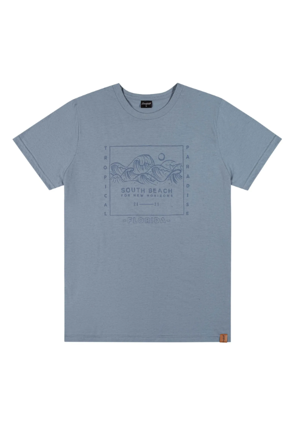 Remera South Beach Elia - Celeste