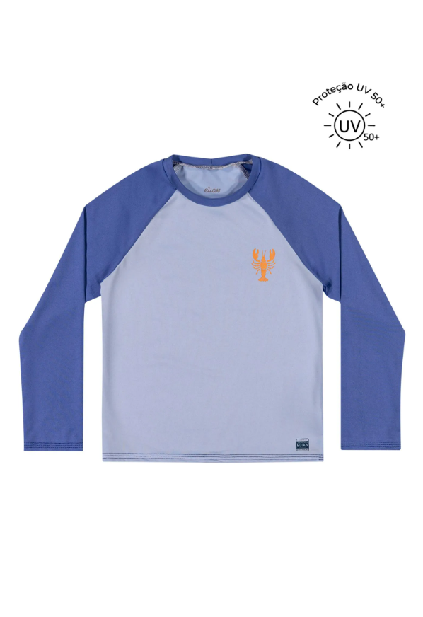 Camiseta Con Proteccion Solar  Celeste Elian