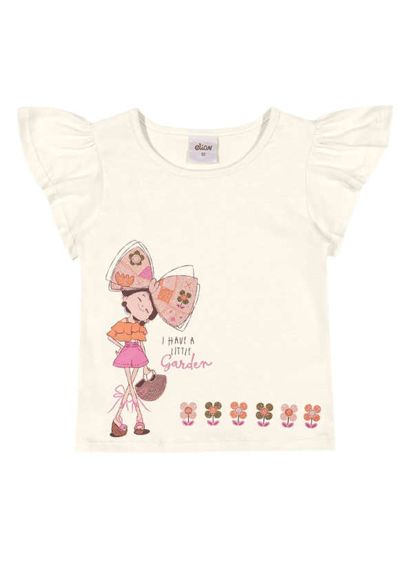 Remera Niña Infantil Blanca