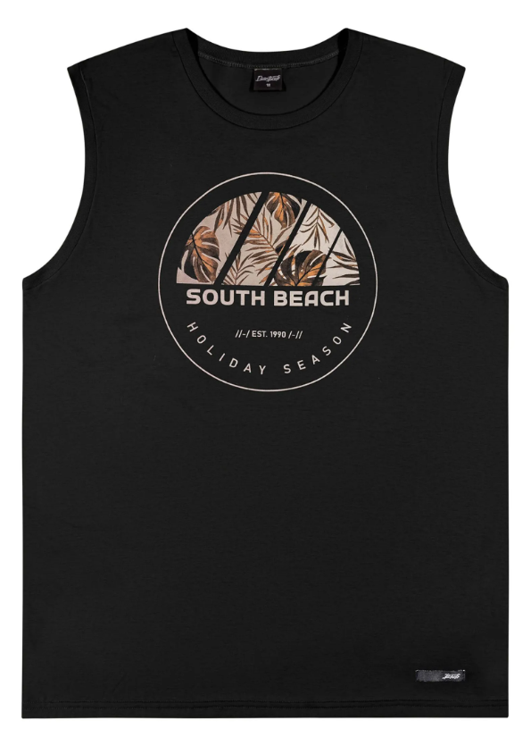 Musculosa South Beach Preto elian