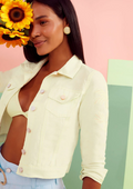 Campera Con Bordado - Verde