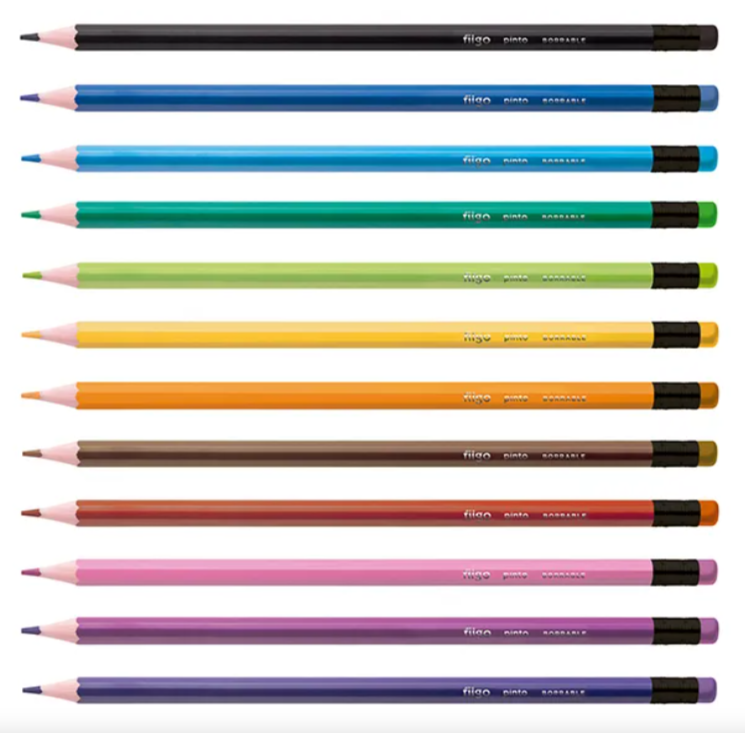 Lapices Colores Filgo Pinto Borrables X12