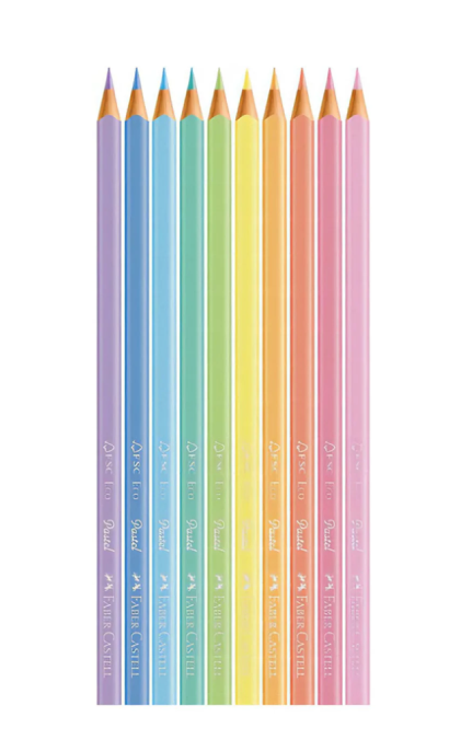 Eco lapices de color "FABER-CASTELL" set de 10 colores Pasteles