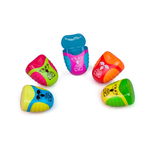 Sacapuntas de 2 agujeros con depósito