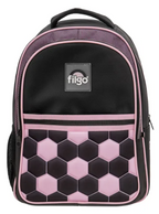 Mochila Escolar Futbol Rosa Y Negra - Filgo