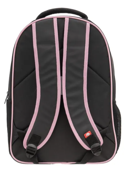 Mochila Escolar Futbol Rosa Y Negra - Filgo