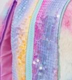 mochila liquido glitter unicorn