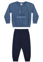 Conjunto Brave Seas Elian - Azul