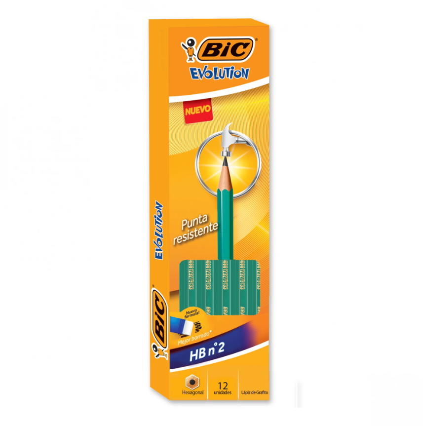 Caja x12 Lapiz Bic Evolution