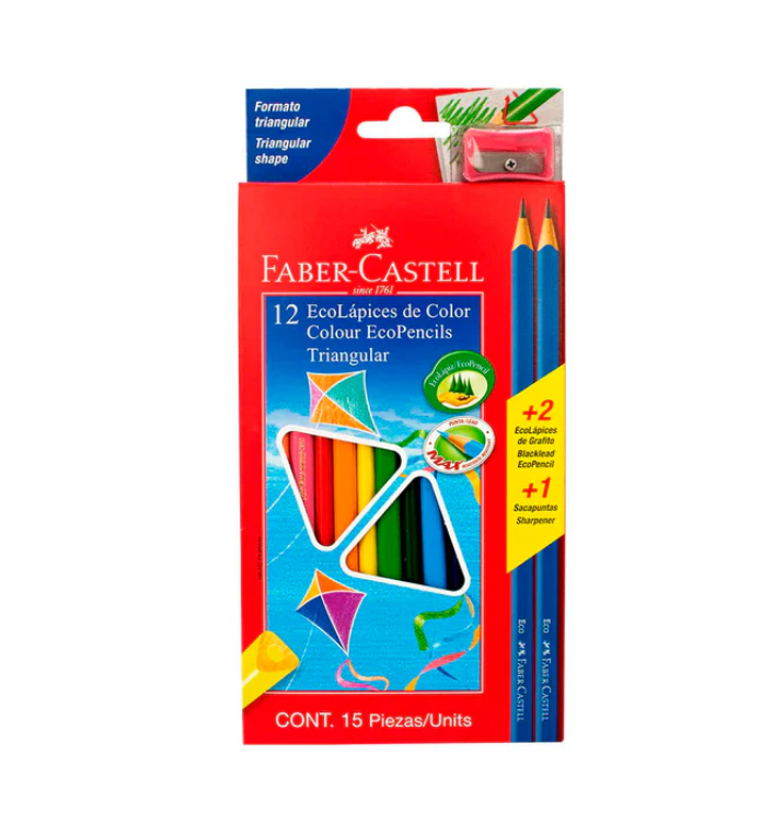 Lápices de colores Faber Castell 12+2