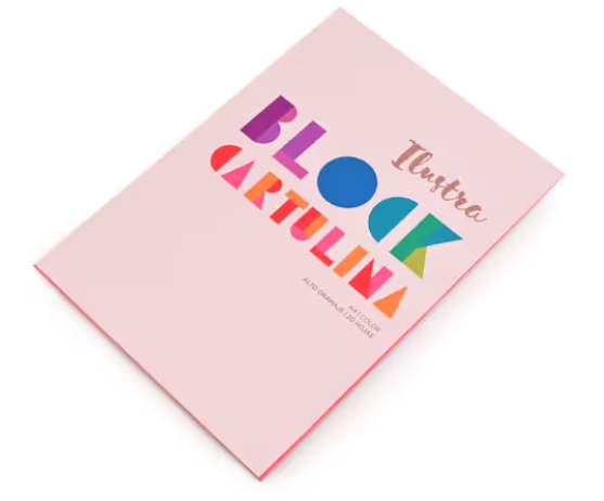 Block Cartulina Ilustra A4 Colores Surtidos