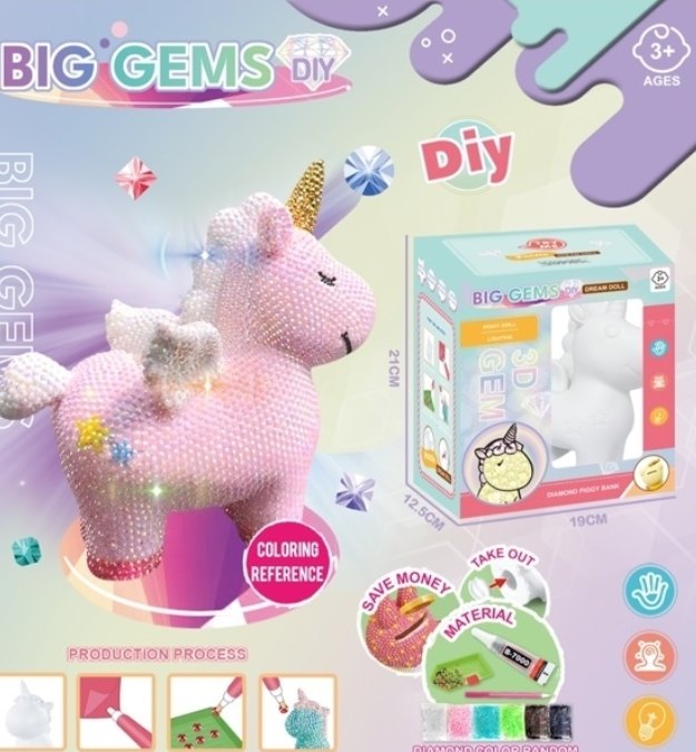 Diamond Painting Decora tu Unicornio con Alas