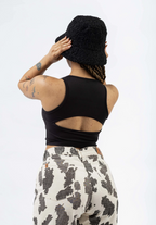 Musculosa Damasco - Preto