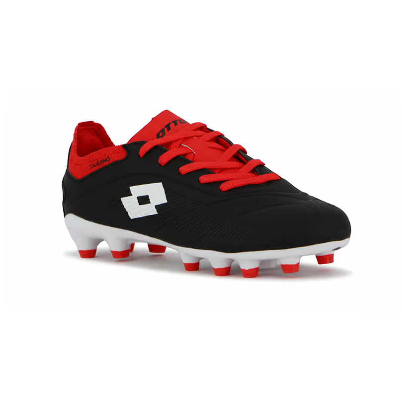 LOTTO Salerno Futbol cancha MD Niño - Negro/Blanco