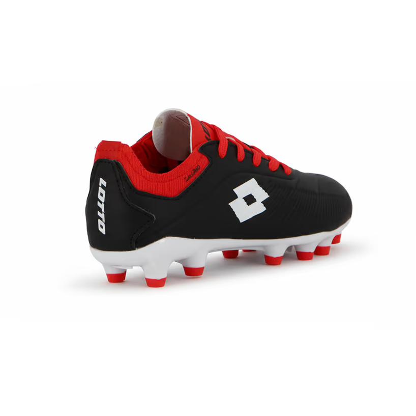 LOTTO Salerno Futbol cancha MD Niño - Negro/Blanco