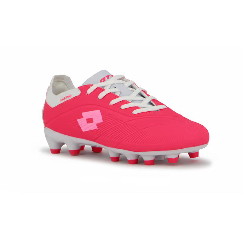 Lotto SALERNO Futbol cancha MD Niño - Fucsia/Blanco