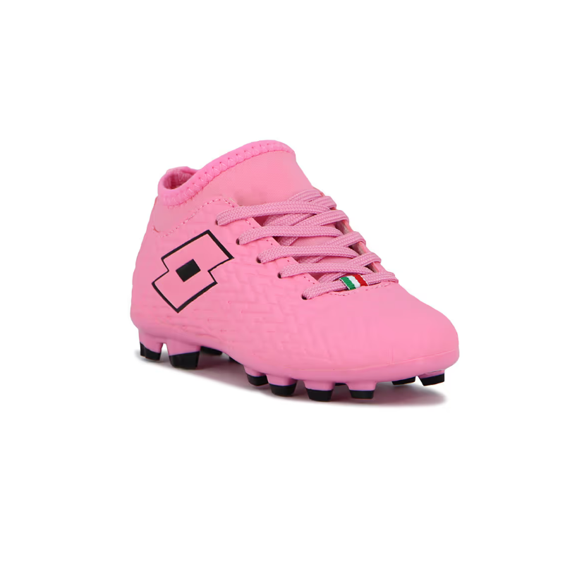 Lotto PICCOLO futbol cancha MD Niño - rosado/negro