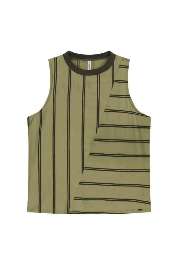 Musculosa a rayas Marialícia - Verde