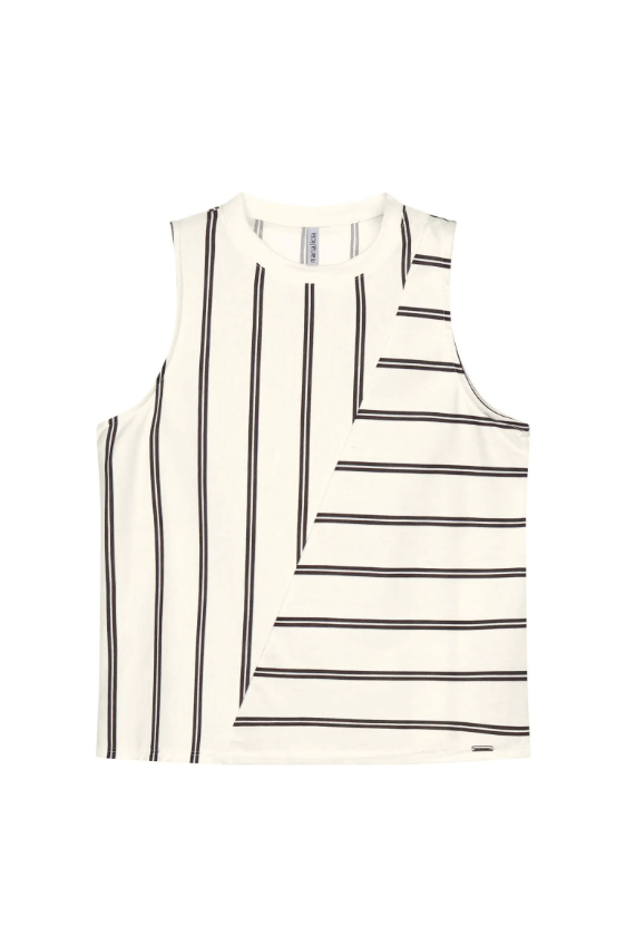 Musculosa a rayas Marialicia - Blanca
