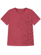 Camiseta con estampado floral Marialicia - Roja