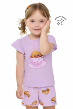 Pijama Croissants Elian - Lila