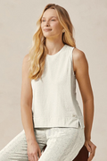 Camiseta con aberturas Marialícia- Beige