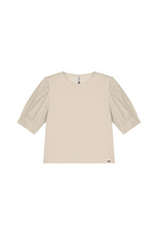 Blusa Manga Texturizada Marialícia - Beige