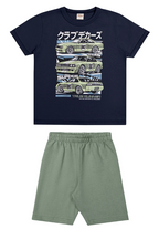 Conjunto Supecars Elian - Azul