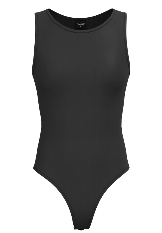 Body Acanalado Juvenil Elian - Preto