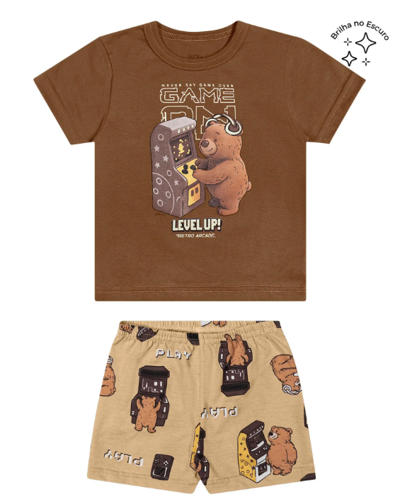 Pijama Game On Elian - Marron