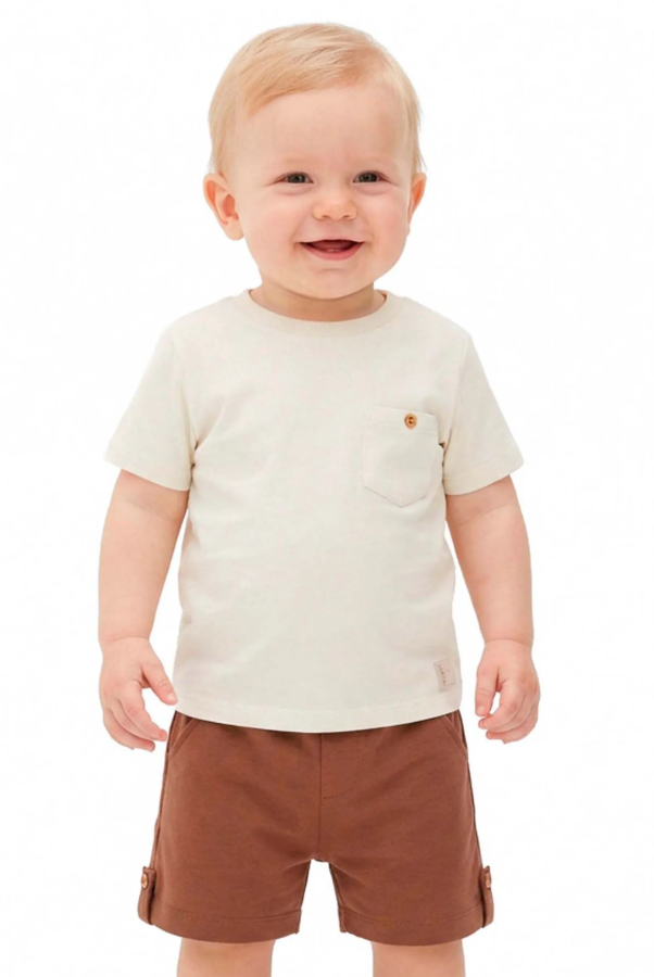 Conjunto Vestir Coloritta - Blanco/Terracota