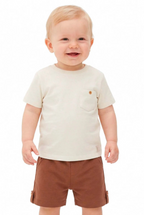Conjunto Vestir Coloritta - Blanco/Terracota