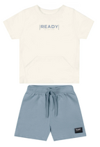 Conjunto Ready Coloritta - Blaco/Azul