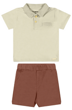 Conjunto Polo Coloritta - Beige/Terracota
