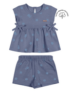Conjunto Flores Coloritta - Azul