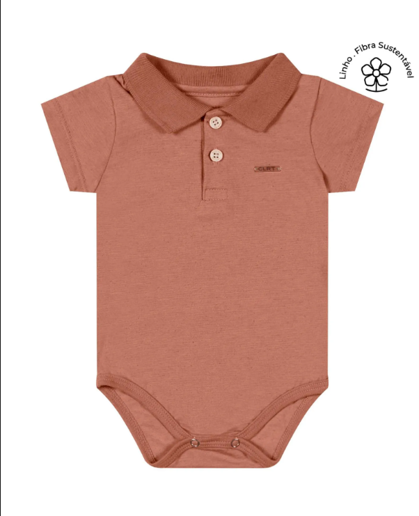 Body Polo Coloritta - Rosa