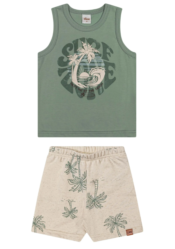 Conjunto Surf Elian - Verde