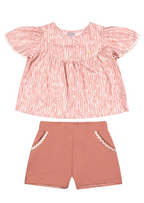 Conjunto Rayado Coloritta - Rosa