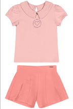 Conjunto Corazon Coloritta - Rosado
