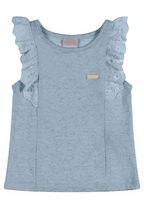 Blusa Broderie Coloritta - Azul